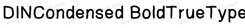 DINCondensed BoldTrueType字体转换